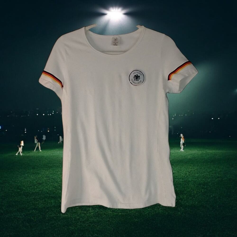 Germany DFB 2012 Fan T-Shirt Women's Small EU 36/38 White "Deutschland" Tee